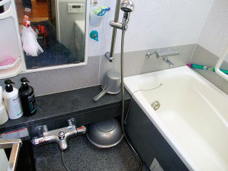 INAX　浴室水栓　BF-HB１４６TL 施工前