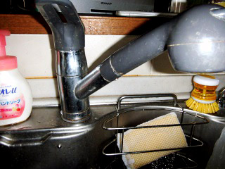 ＴＯＴＯ　キッチン水栓　ＴＫＨＧ32ＰＢＥ 施工前