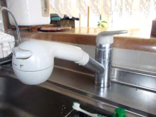 ＴＯＴＯ　キッチン水栓　ＴＫＧＧ32ＥＢ 施工前