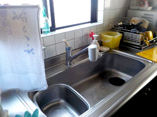 ＴＯＴＯ　キッチン水栓　ＴＫＧＧ38Ｅ 施工前