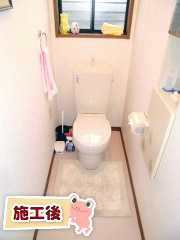 リクシル　トイレ　BC-181S-BN8＋DT-4890-BN8 施工後