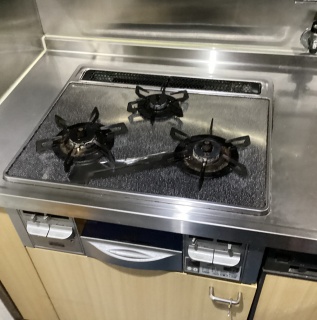 パロマ　ビルトインコンロ　PD-893WT-U60GH-13A 施工前