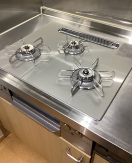 パロマ　ビルトインコンロ　PD-893WT-U60GH-13A 施工後