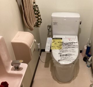 ＴＯＴＯ　トイレ　TSET-QRSB-WHI-0 施工後