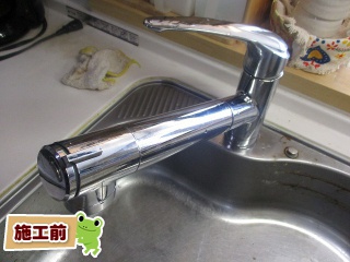 INAX　キッチン水栓　JF-AB461SYX–JW 施工前
