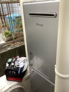 リンナイ　ガス給湯器　RUFH-UE2407AW2-3-A-13A 施工後