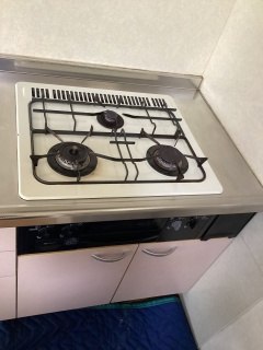 ノーリツ　ビルトインコンロ　N3WU5PWAP2STE-13A 施工前