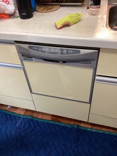 リンナイ　食器洗い乾燥機　RSW-F403C-SV 施工前